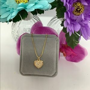 - NT 18k gold plated heart necklaces